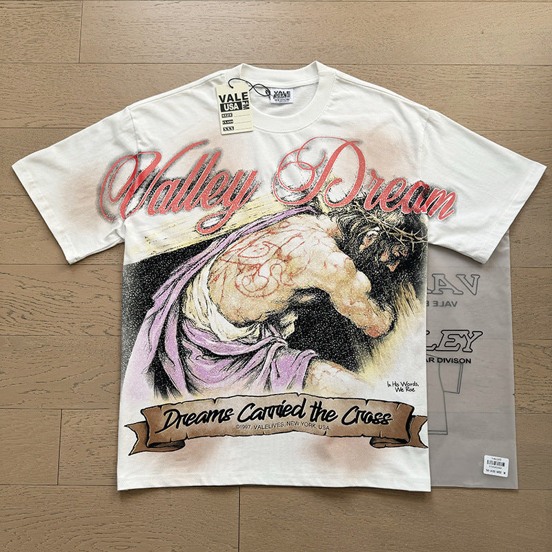 Direct Injection Monkey Wash Distressed Rhinestone T-shirt