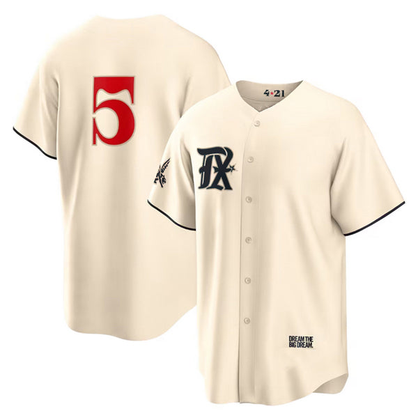TRASK Texas Rangers #5 Corey Seager Cream  2023 City Connect Cool Base Stitched Jersey