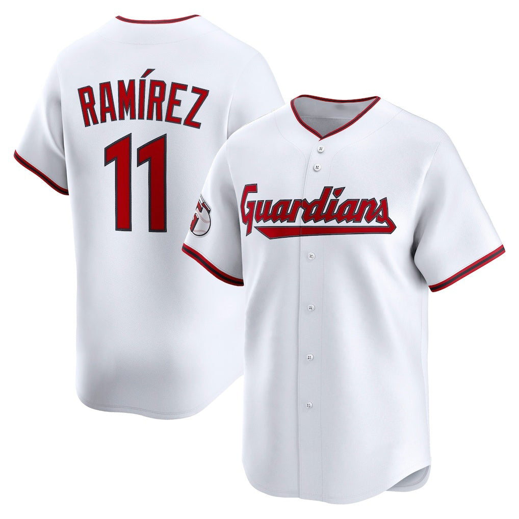 TRASK  Cleveland Guardians #11 Jos¨¦ Ram¨ªrez White  Home Limited Player Jersey