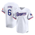 TRASK Texas Rangers #6 Josh Jung White  2023 World Series Champions Stitched Jersey