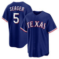 TRASK Texas Rangers #5 Corey Seager Royal  Alternate 2 Replica Jersey
