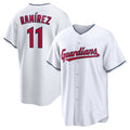 TRASK  Cleveland Guardians #11 Jos¨¦ Ram¨ªrez White  Replica Player Jersey