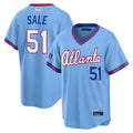 TRASK A.Braves #51 Chris Sale Player Powder Blue 2026 City Connect T shirt Stitched Jerseys