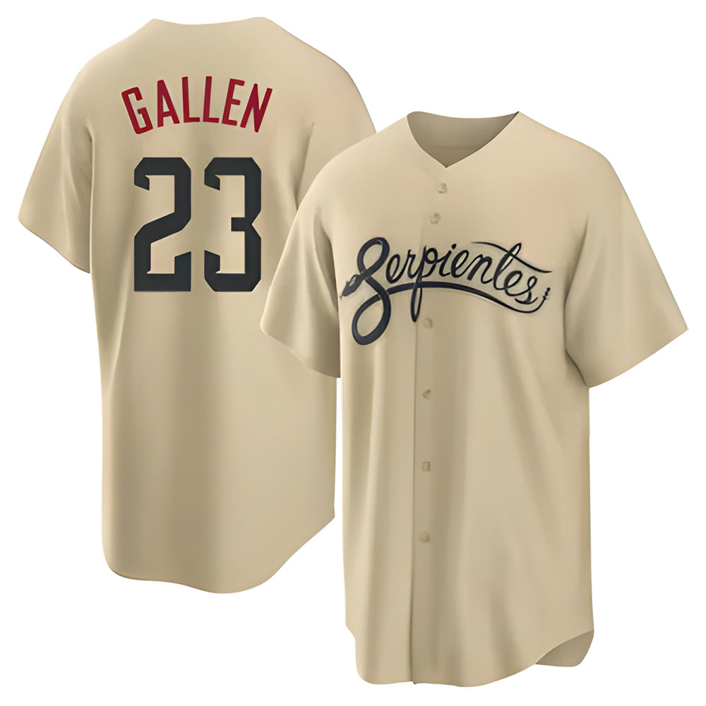 TRASK A.Diamondbacks #23 Zac Gallen Player Light Brown City Connect Cool Replica Stitched Jerseys