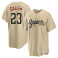 TRASK A.Diamondbacks #23 Zac Gallen Player Light Brown City Connect Cool Replica Stitched Jerseys
