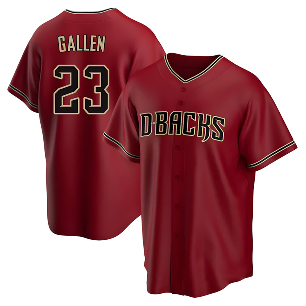 TRASK A.Diamondbacks #23 Zac Gallen Player Red Replica Game Stitched Jerseys