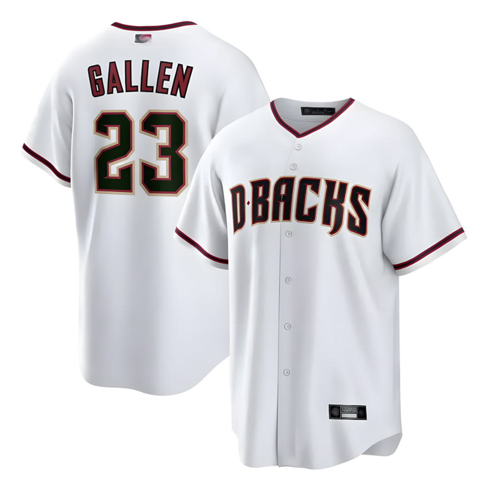 TRASK A.Diamondbacks #23 Zac Gallen Player White Cool Replica Stitched Jerseys