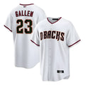 TRASK A.Diamondbacks #23 Zac Gallen Player White Cool Replica Stitched Jerseys