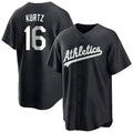 TRASK Athletics #16 Nick Kurtz Player Black Game Stitched Jerseys