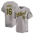 TRASK Athletics #16 Nick Kurtz Player Grey Home Limited Stitched Jerseys