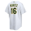 TRASK Athletics #16 Nick Kurtz Player White Home Game Stitched Jerseys