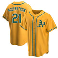 TRASK Athletics #21 Tyler Soderstrom Player Gold Replica Alternate Stitched Jersey