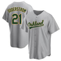 TRASK Athletics #21 Tyler Soderstrom Player Gray Replica Road Stitched Jersey