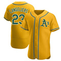 TRASK Athletics #23 Shea Langeliers Player Gold Authentic Alternate Stitched Jerseys