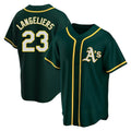 TRASK Athletics #23 Shea Langeliers Player Green Replica Alternate Stitched Jerseys