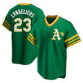 TRASK Athletics #23 Shea Langeliers Player Green Replica Cooperstown Collection T shirt Stitched Jerseys