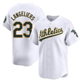 TRASK Athletics #23 Shea Langeliers Player White Limited Home Stitched Jersey