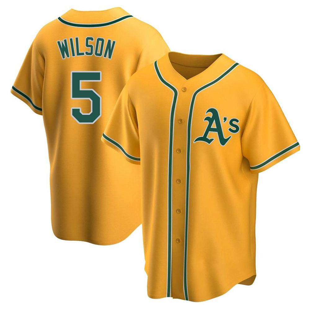 TRASK Athletics #5 Jacob Wilson Gold Replica Alternate Stitched Jersey