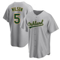 TRASK Athletics #5 Jacob Wilson Gray Replica Road Stitched Jersey