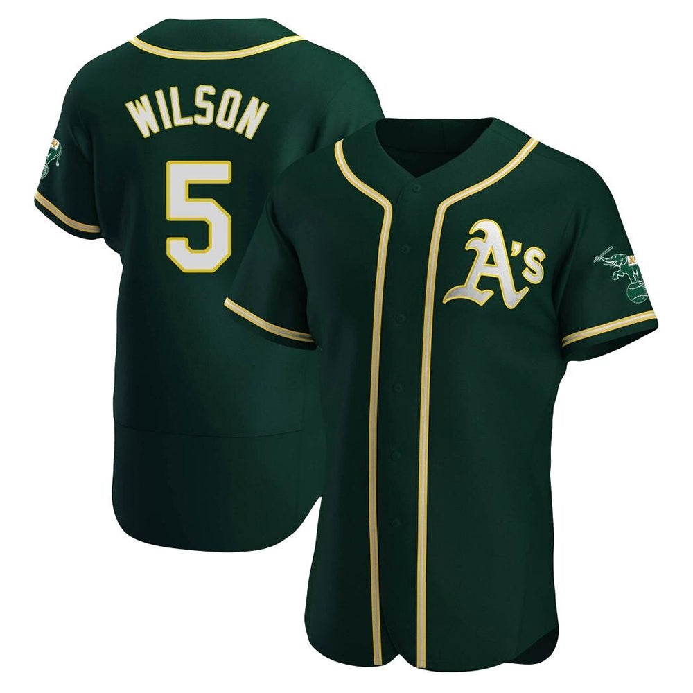 TRASK Athletics #5 Jacob Wilson Green Authentic Alternate Stitched Jersey