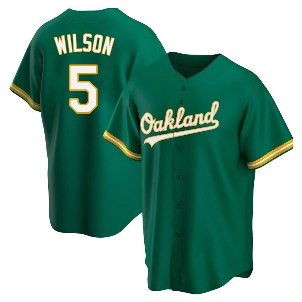 TRASK Athletics #5 Jacob Wilson Green Kelly Alternate Stitched Jersey