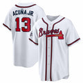 TRASK A.Braves #13 Ronald Acuna Jr. 2025 All-Star Game Home Replica Player Jersey - White Stitched Personalized Jersey
