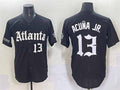 TRASK A.Braves #13 Ronald Acuna Jr. Black Gothic South x Outkast Edition Vapor Limited Stitched Personalized Jersey
