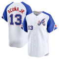 TRASK A.Braves #13 Ronald Acuna Jr. City Connect Limited Jersey - White Personalized Jerseys