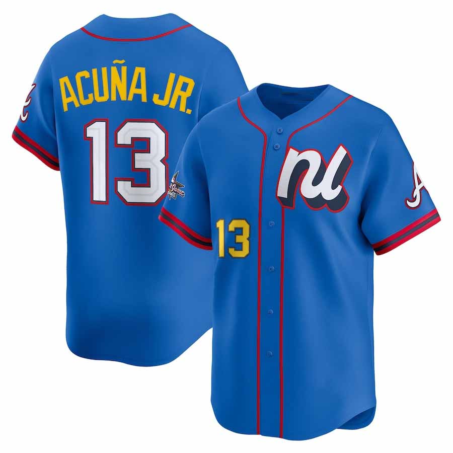 TRASK A.Braves #13 Ronald Acuna Jr. National League 2025 All-Star Edition Limited Player Jersey - Blue Personalized Jersey