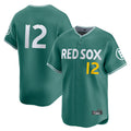 TRASK B.Red Sox #12 Connor Wong Player Green City Connect Limited Home Game Stitched Jerseys