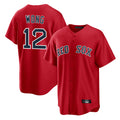 TRASK B.Red Sox #12 Connor Wong Player Red Home Game Stitched Jerseys