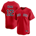 TRASK B.Red Sox #12 Connor Wong Player Red Limited Home Game Stitched Jerseys