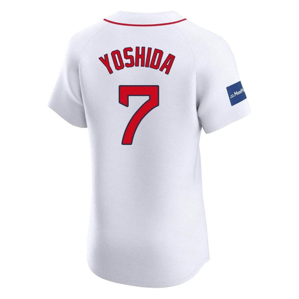 TRASK B.Red Sox #7 Masataka Yoshida Player White Limited Elite Home Game Stitched Jerseys