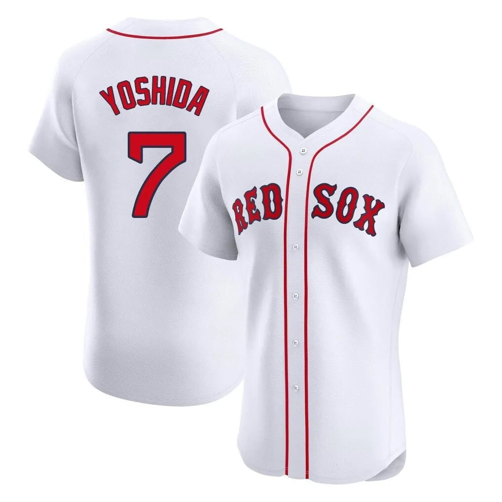 TRASK B.Red Sox #7 Masataka Yoshida Player White Limited Elite Home Game Stitched Jersey