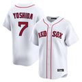 TRASK B.Red Sox #7 Masataka Yoshida Player White Limited Home Game Stitched Jersey
