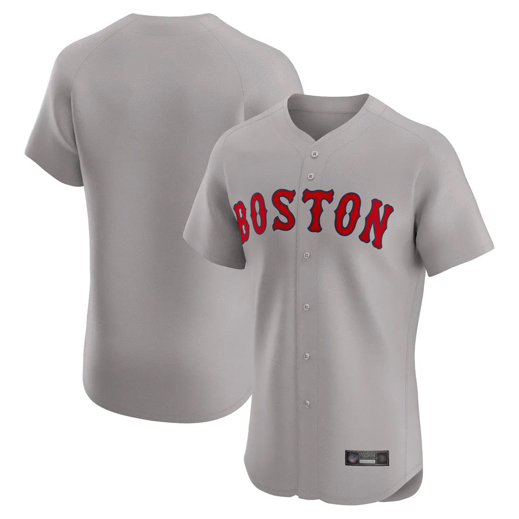 TRASK B.Red Sox Blank Player Gray Road Limited Elite Home Game Stitched Jerseys