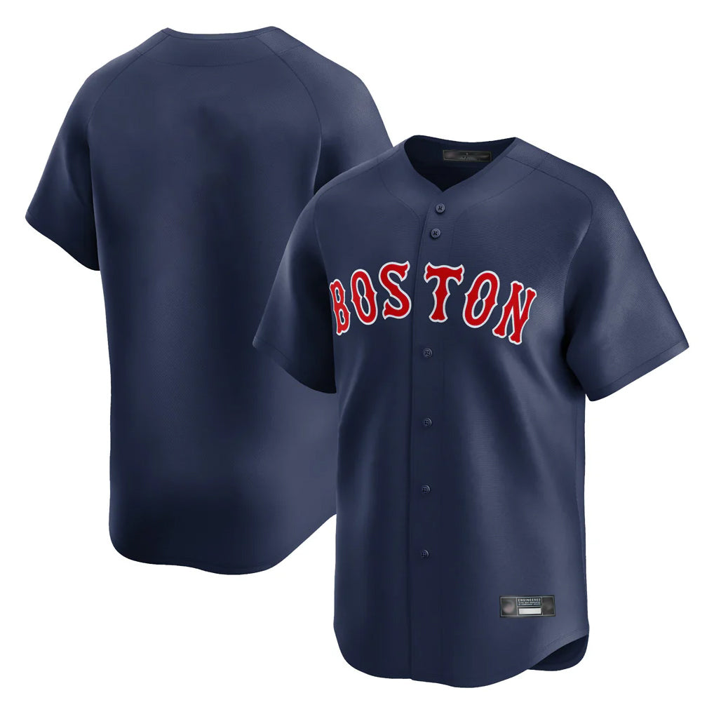 TRASK B.Red Sox Blank Player Navy Limited Home Game Stitched Jerseys