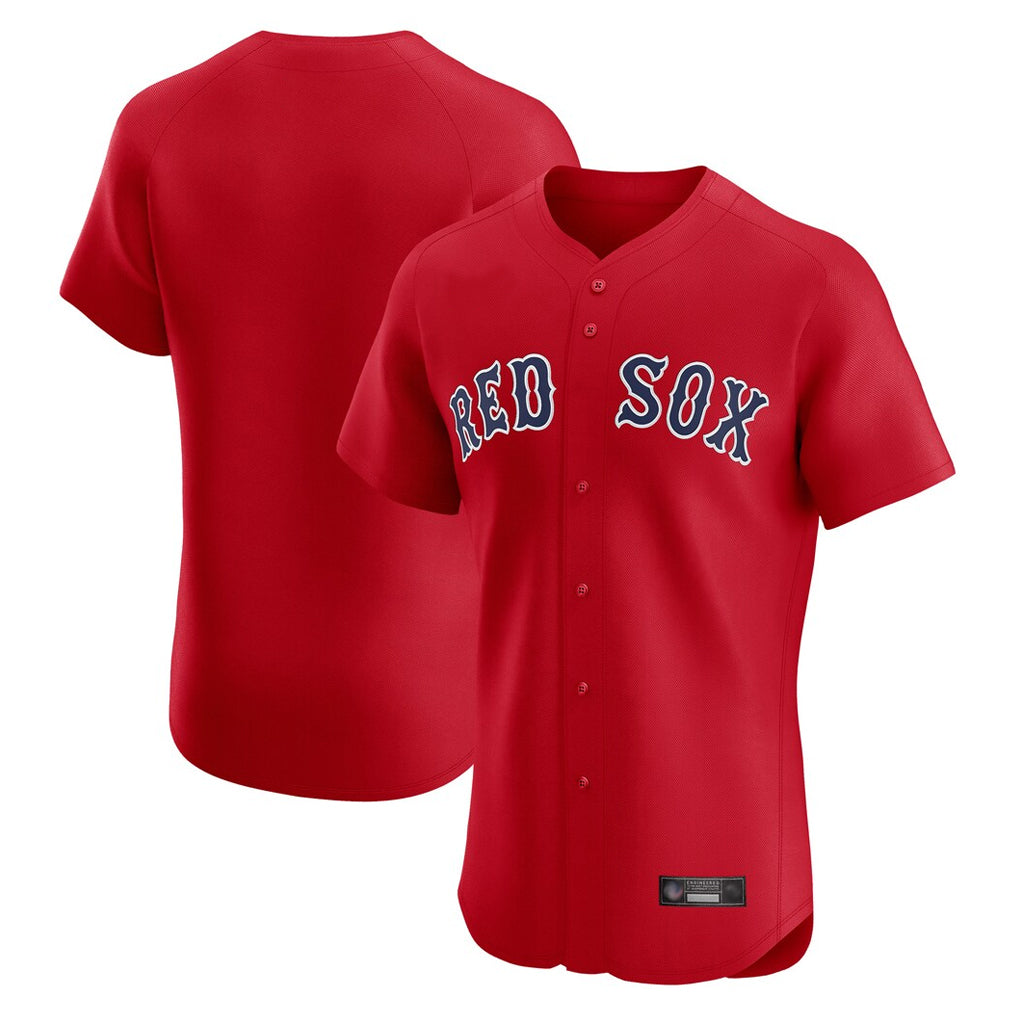 TRASK B.Red Sox Blank Player Red Limited Elite Home Game Stitched Jerseys