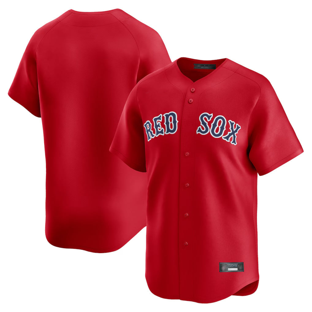TRASK B.Red Sox Blank Player Red Limited Home Game Stitched Jerseys