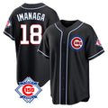 TRASK C.Cubs #18 Shota Imanaga Player Black Fashion Out 150th Anniversary Game Stitched Jerseys