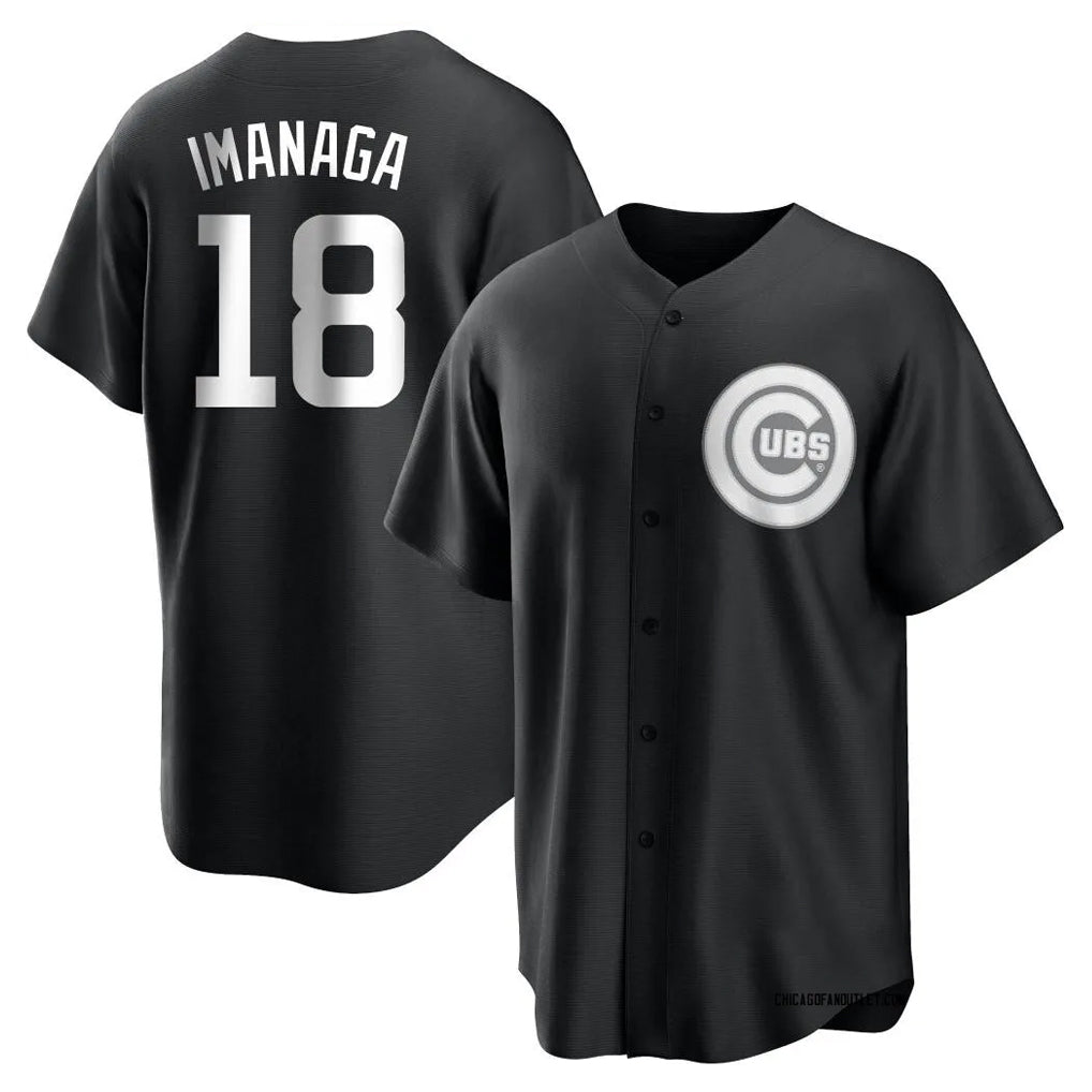 TRASK C.Cubs #18 Shota Imanaga Player Black Game Stitched Jerseys