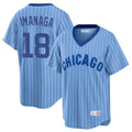 TRASK C.Cubs #18 Shota Imanaga Player Blue T-shirt Cooperstown Collection Limited Stitched Jerseys
