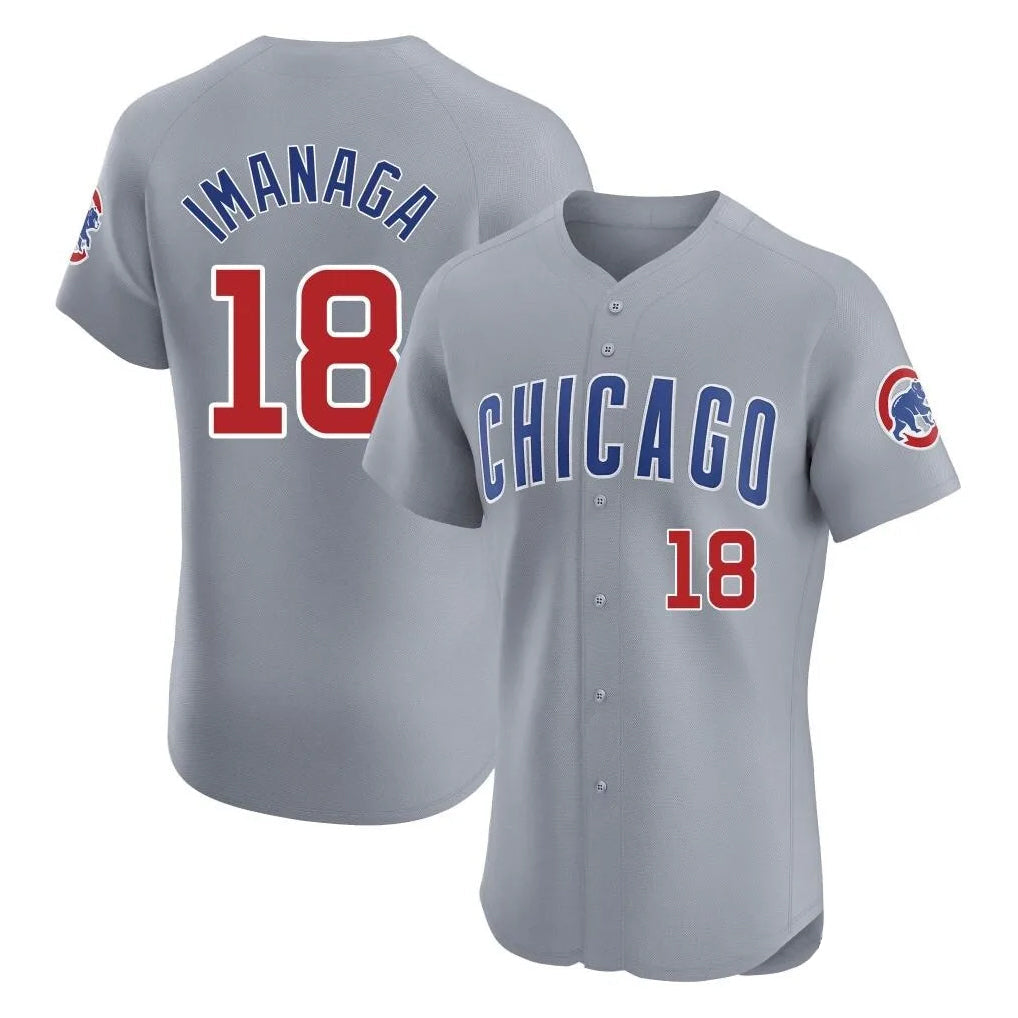 TRASK C.Cubs #18 Shota Imanaga Player Gray Road Limited Elite Home Stitched Jerseys