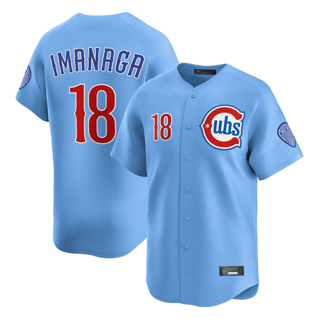 TRASK C.Cubs #18 Shota Imanaga Player Light Blue Limited Home Stitched Jerseys