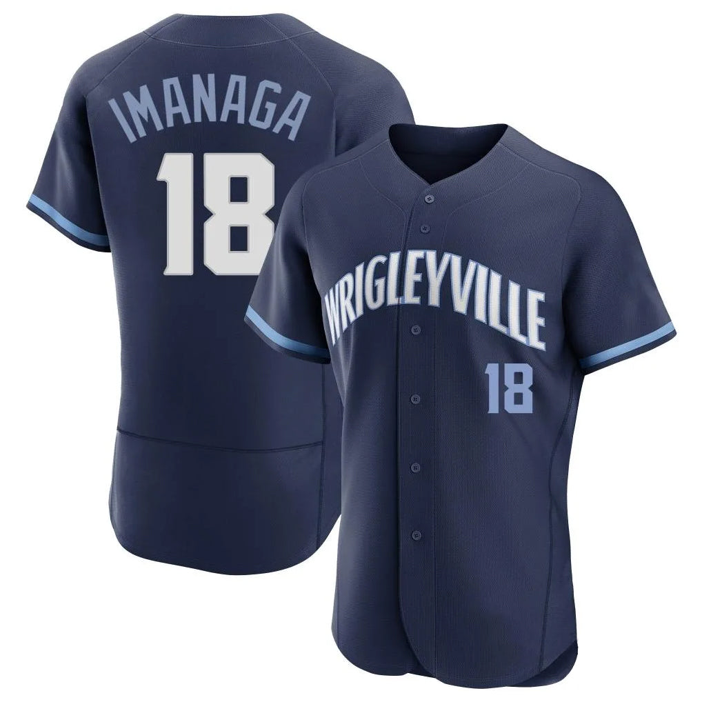 TRASK C.Cubs #18 Shota Imanaga Player Navy City Connect Limited Elite Home Stitched Jerseys