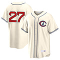 TRASK C.Cubs #27 Seiya Suzuki Player Cream Field of Dreams Home Game Stitched Jerseys