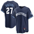 TRASK C.Cubs #27 Seiya Suzuki Player Navy City Connect Home Game Stitched Jerseys