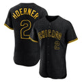 TRASK C.Cubs #2 Nico Hoerner Player Black Snake Skin City Limited Elite Home Game Stitched Jerseys