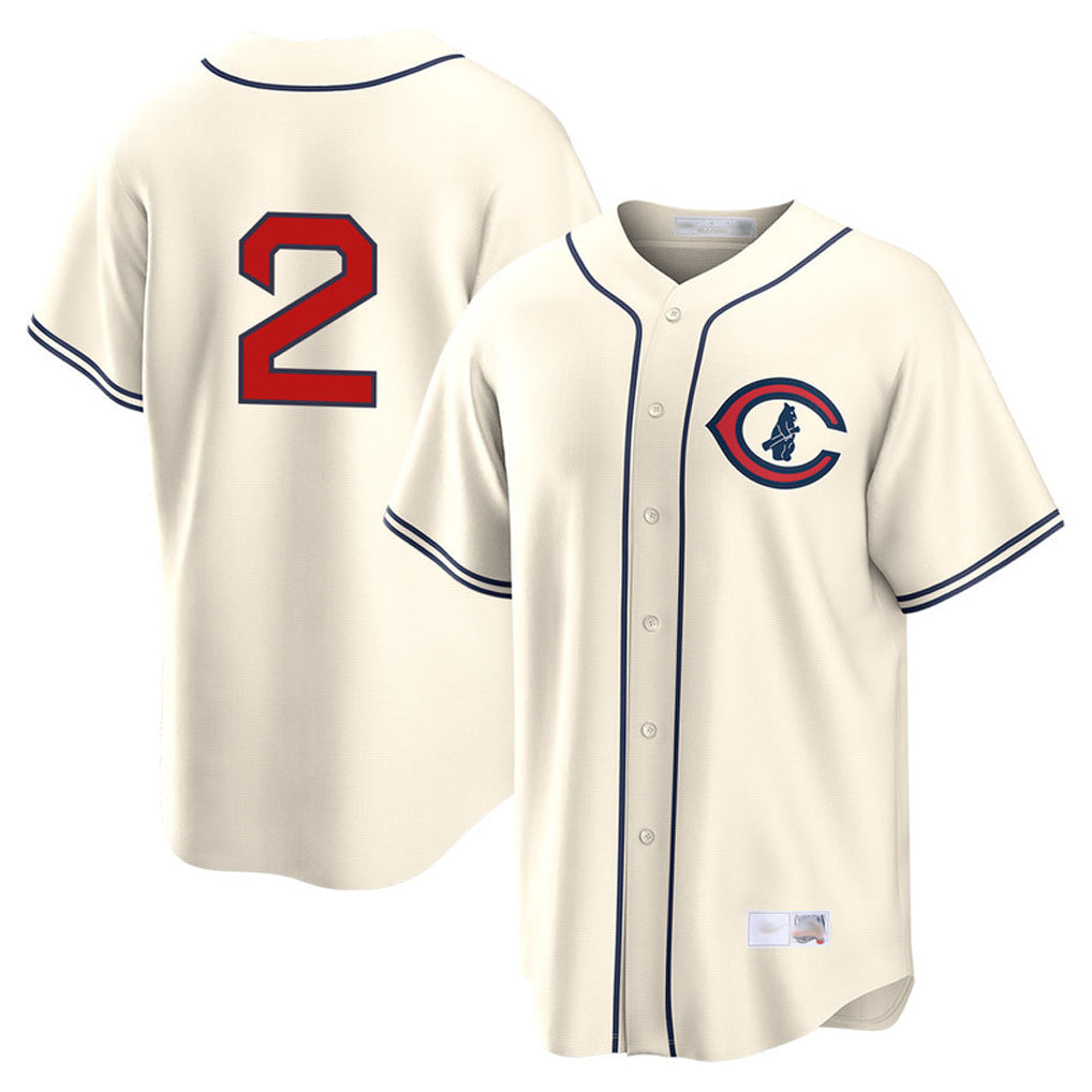 TRASK C.Cubs #2 Nico Hoerner Player Cream Field of Dreams Home Game Stitched Jerseys