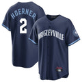 TRASK C.Cubs #2 Nico Hoerner Player Navy City Connect Home Game Stitched Jerseys